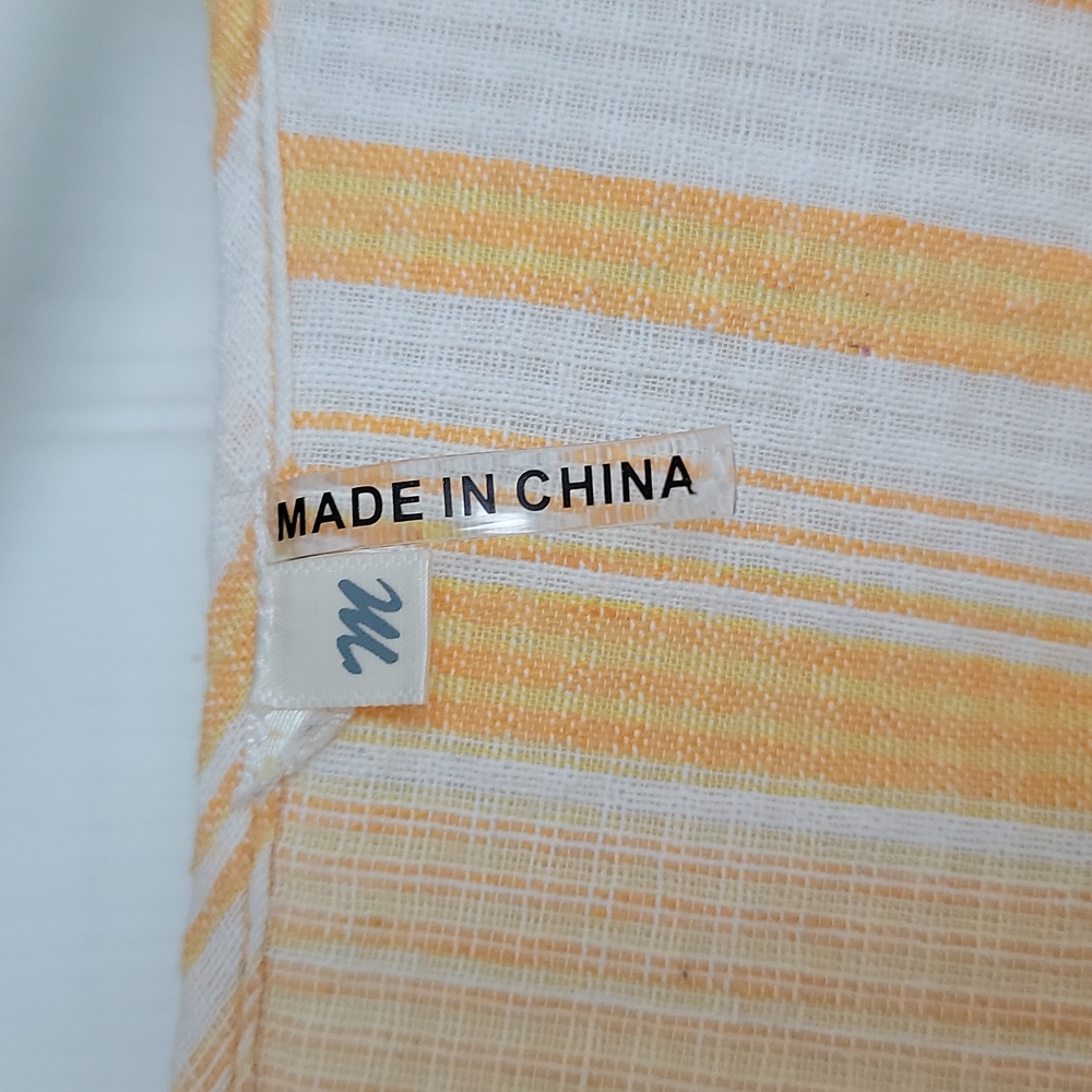 Mustard Strippes Ruffle Top - Picture 2 of 3